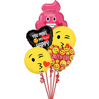 Emoji Valentine Balloon Bouquet