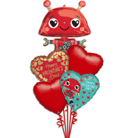 Robot Valentine Balloon Bouquet