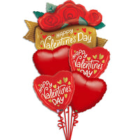 Valentine Roses Balloon Bouquet